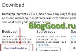 Bootstrap 3 povezave do html